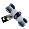 2X Bifold Door Hardware Wooden Sliding Door Pulley Furniture Hardware Wheel Barn Door Roller 3