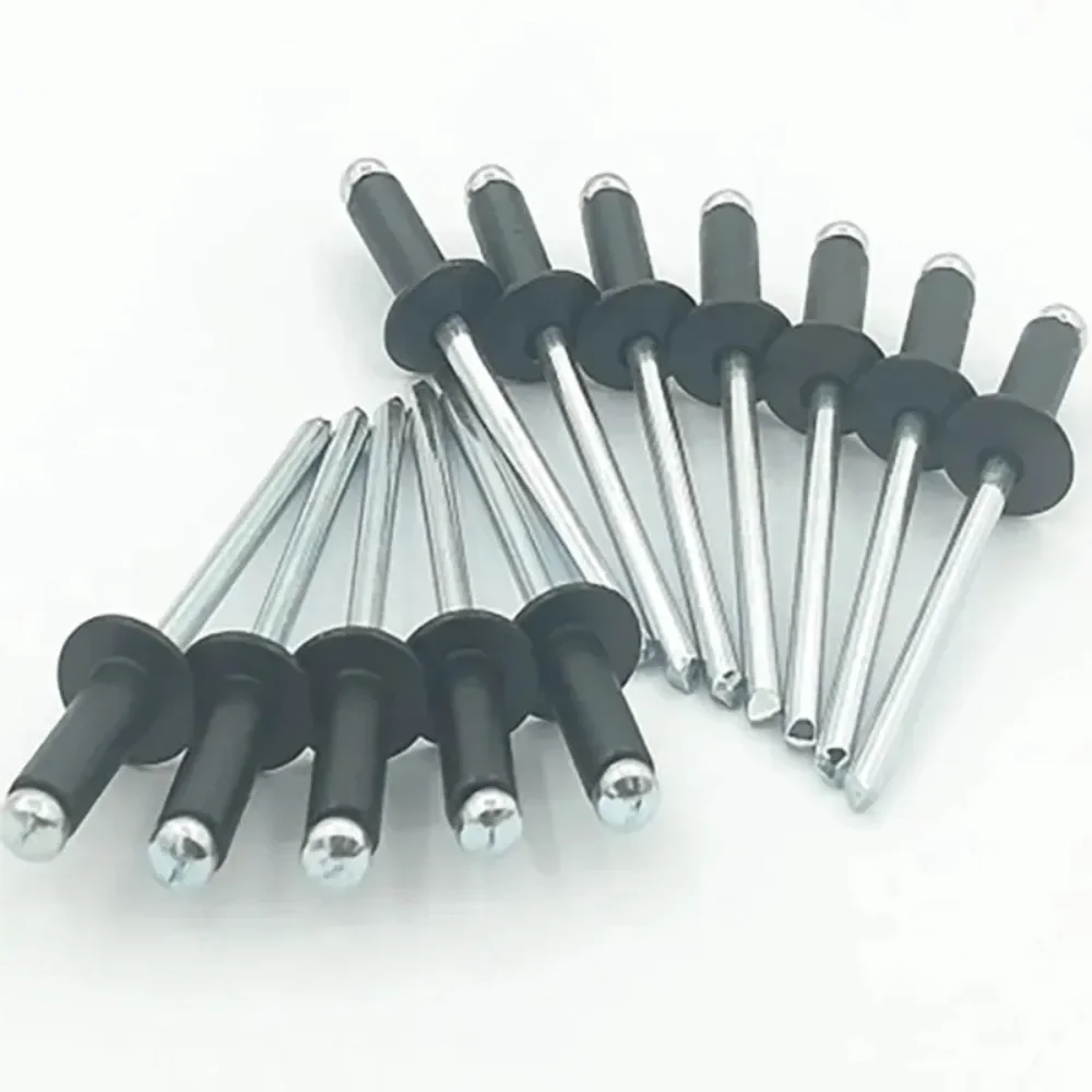 Pop Rivets 120pcs Aluminum M2.4-M4 Dome Head Blind Assorted Set Rivet Kit Nail Pull for Furniture
