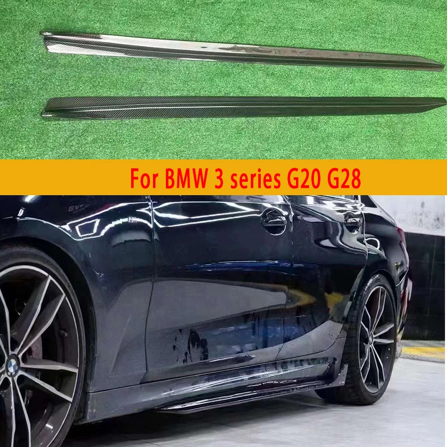 Для BMW 3 серии G20 G28 боковые юбки из углеродного волокна боковые бамперы разветвители боковая юбка Cupwings фартук боковая панель автомобильные аксессуары