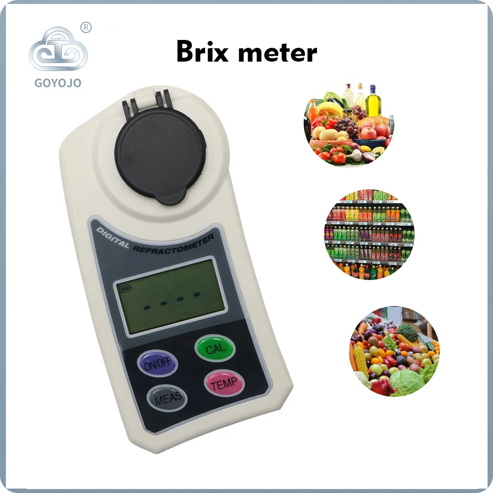 Digital Refractometer Sugar Content 0~55% Brix Meter For Fruits