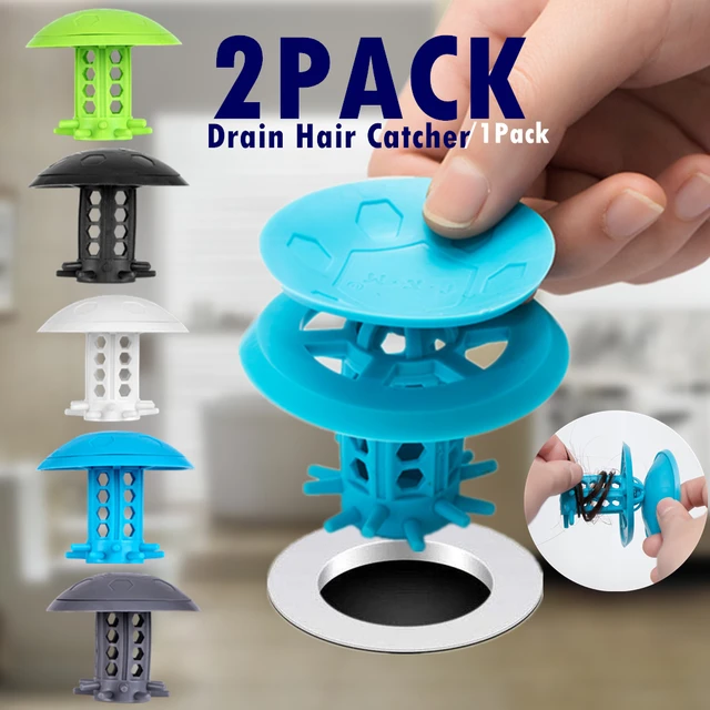 2 piece/Set Hair Stopper Bathtub Sink Drain Hair Catcher Drain Strainer  Silicone Bathroom Accessories Durable - AliExpress