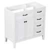 36" Bathroom Vanity with Sink Combo, White Bathroom Cabinet with Drawers, Solid Frame and MDF Board 5