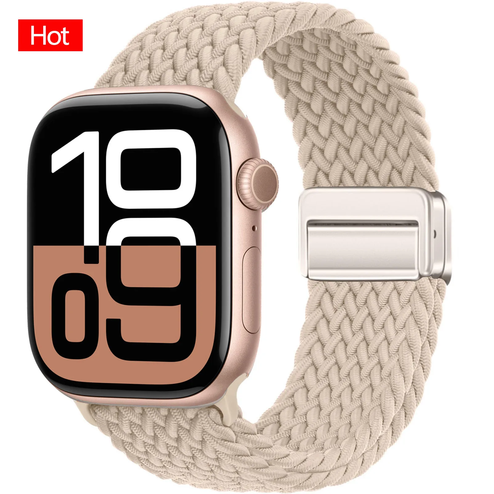 Magnetic Braided Nylon Watch Strap Bracelet