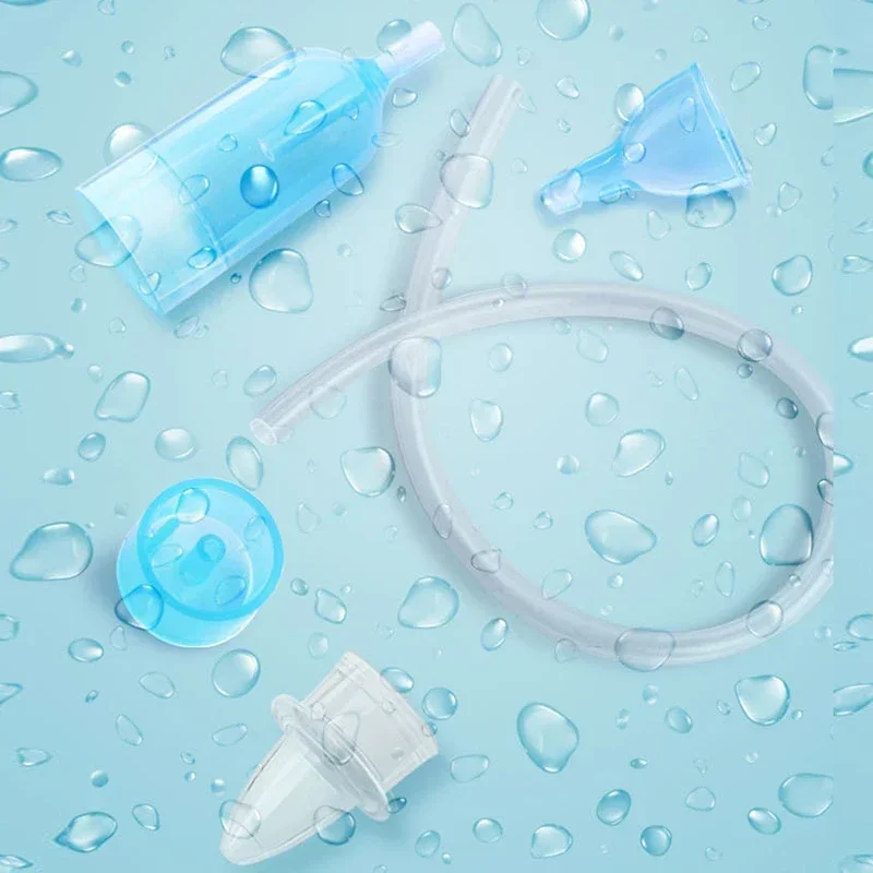Nasal Aspirator Nasal Aspirator Soft Tip Safe Sucker Newborn Baby Vacuum Suction Sick Toddlers Practical Infant Absorption Nose Cleaner Snot