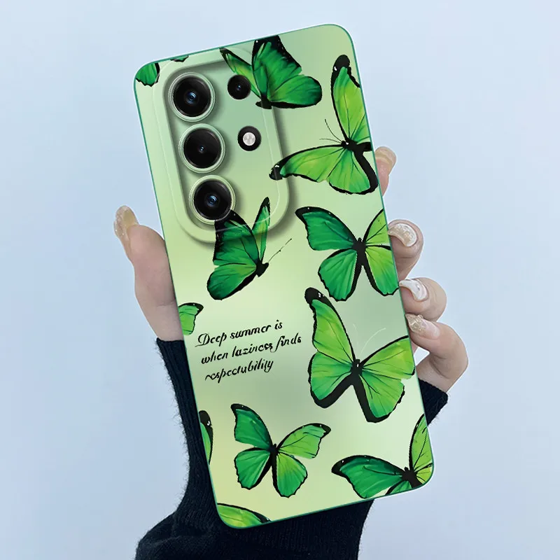 Simplicity Oil Painting Floral Silicone Soft Shockproof Back Cover