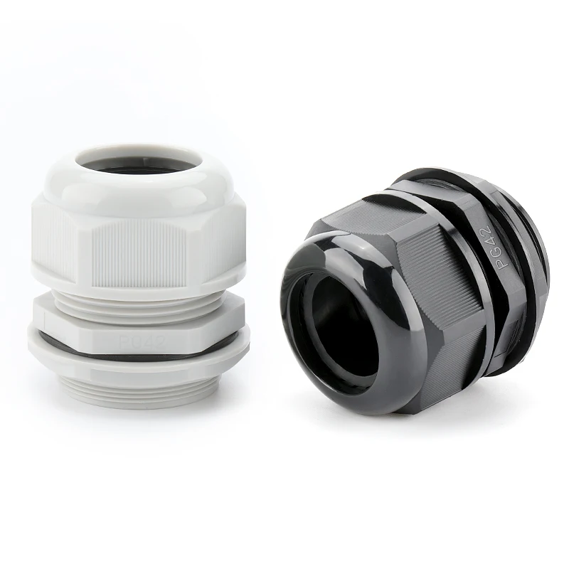 Cable Gland Waterproof Cable entry IP68 PG7 PG9 PG11 PG13.5 PG16 PG19/21 Nylon Plastic Connector 1Pcs for 3-6.5mm