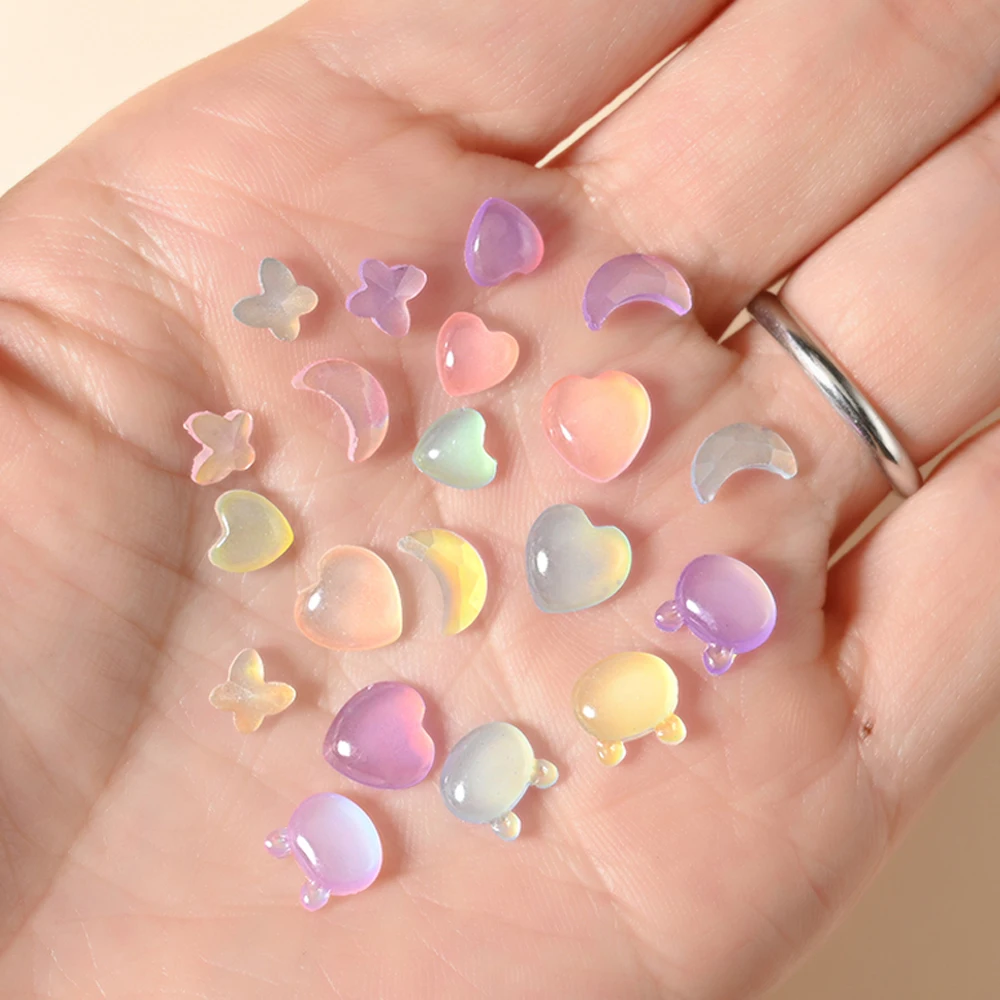 Lot De 30 Breloques En Résine En Forme D'ours - Multicolore - 17 X 10 Mm - Pour Fabrication De Bijoux DIY