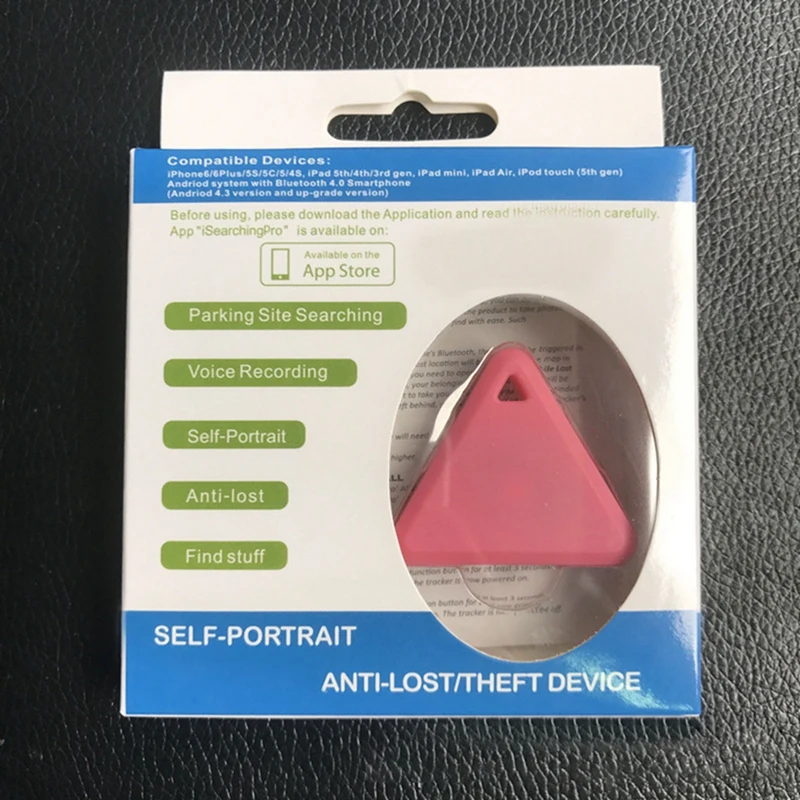1PCS Triangle Smart Tag Wireless Bluetooth 4.0 Tracker Kid Child Bag Wallet Key Pet Low Energy