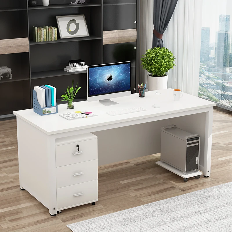 Writing Meeting Office Desk Monitor Drawers School Boss Cheap Standing Office Desk Luxury Scrivania Legno High End Furniture HDH
