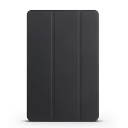 Tri - Fold Magnetic Stand TPU Back Cover for Lenovo Yoga Tab 11.1 (Black)