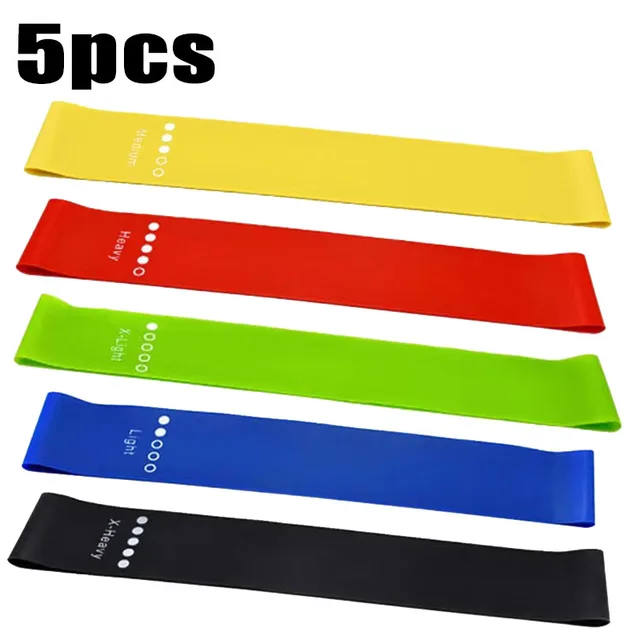 1/3/5pcs Fitness Equipment, Rubber Resistance Band, Yoga Gym, Elastic Gum Strength, Pilates, Women'S Weightlifting Exercise