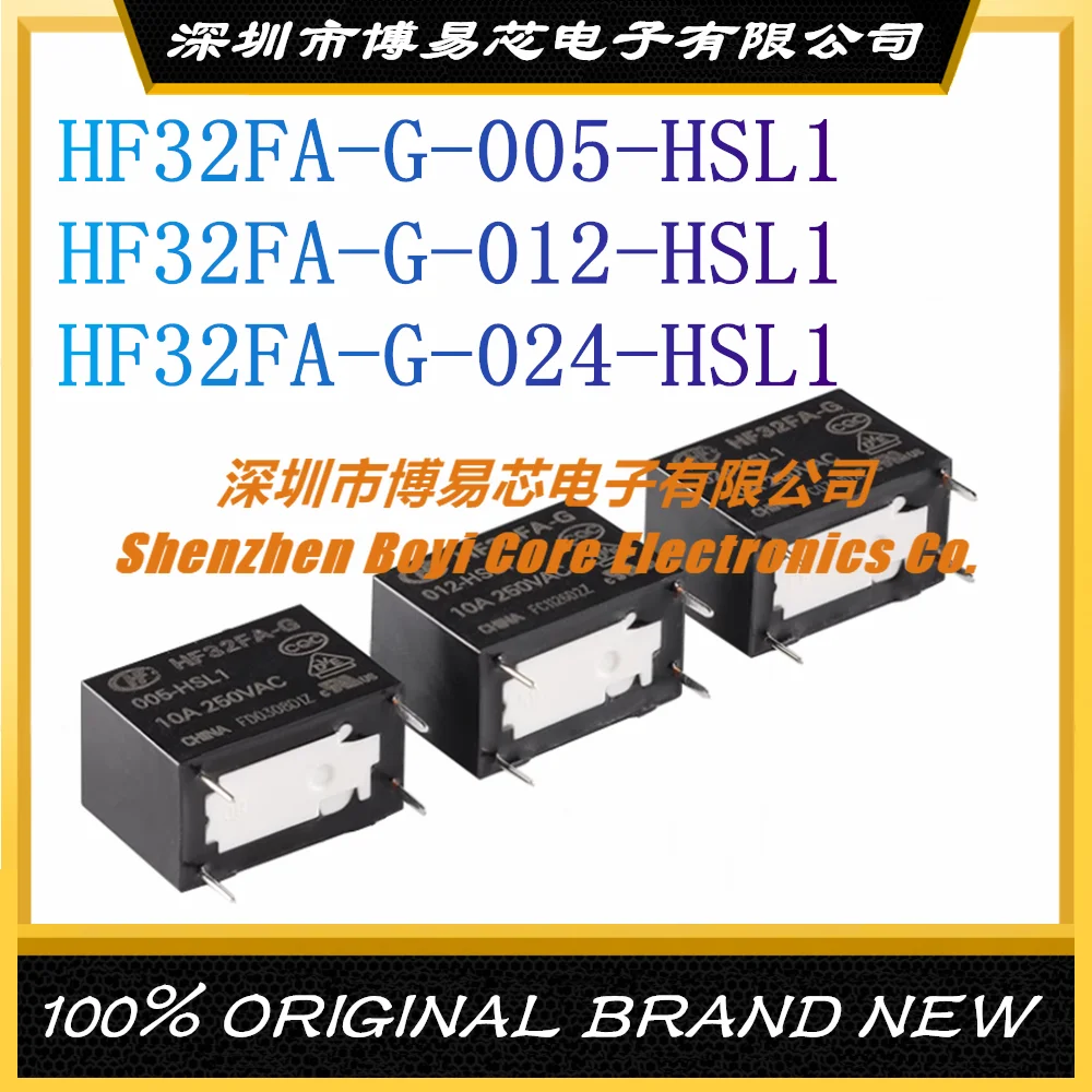 

HF32FA-G/005/012/024-HSL1 5V 12V 24VDC 4 Feet A Group of Normally Open Relays