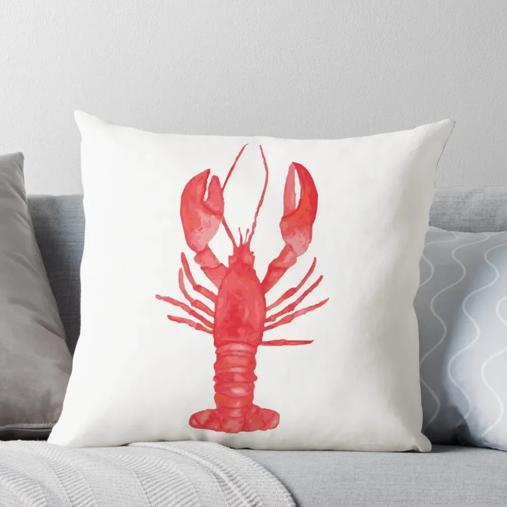 

Watercolor Lobster Throw Pillow Christmas Pillows Anime