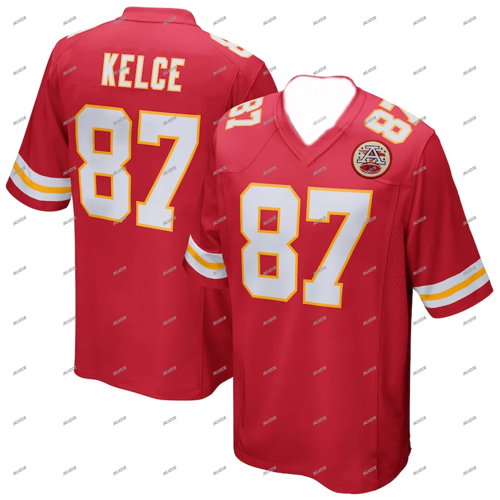 Sports Jersey Boxing Jersey Men Tshirt Rugby Jersey Travis Kelce Kansas No.87 Quick Drying Women Men T-Shirt Adult/ KID Jerseys Kit Top