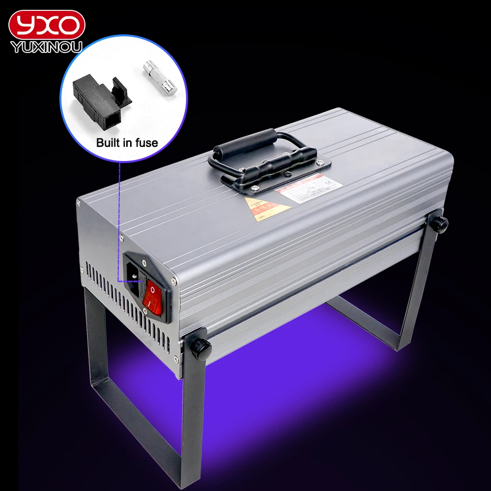 600W UV Ultraviolet Curing Lamp 365nm 395nm Glue Resin Green Oil Solder Circuit Board Coating LCD Display Paint Varnish