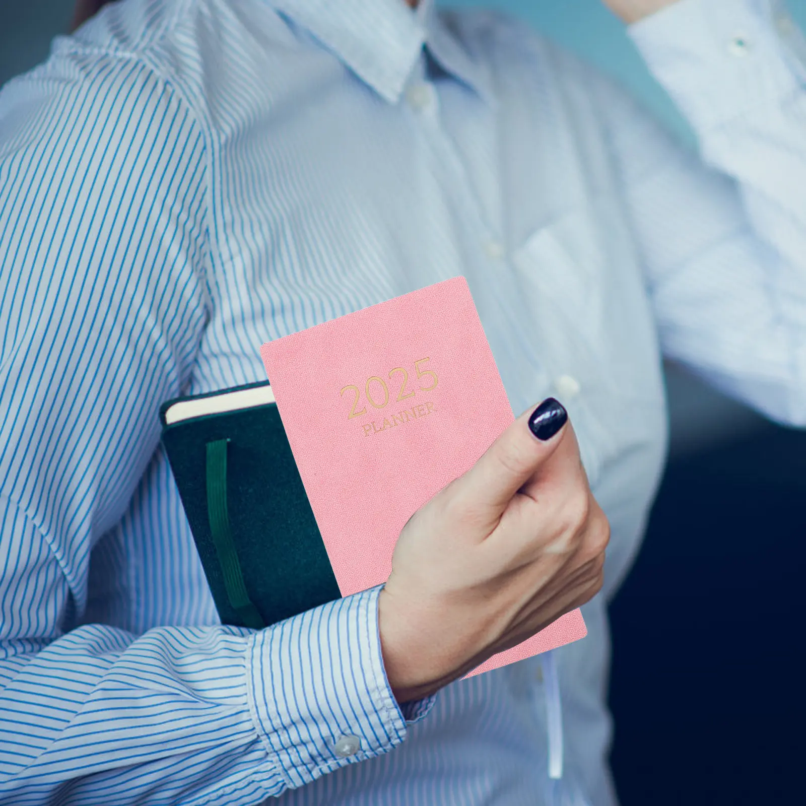 A6 영어 데일리 플래너 2025 월간 인덱스 미니멀리스트 스케줄 노트북 사무실..