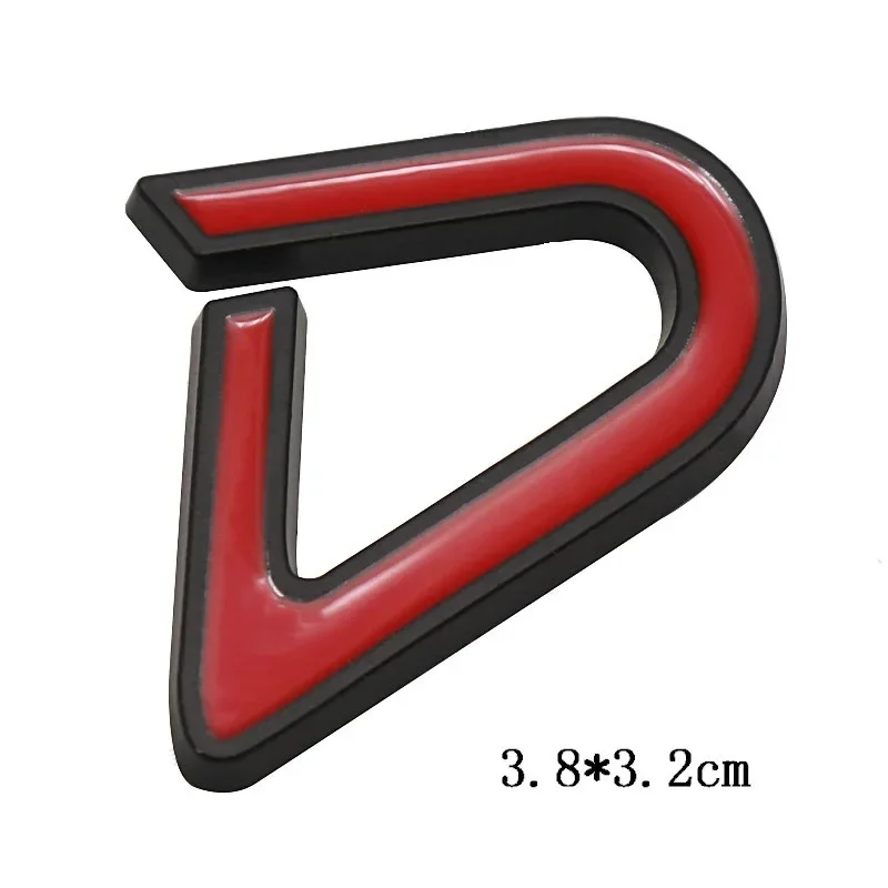 3D 금속 D SD 로고 후면 트렁크 엠블럼 배지, 차체 스티커 데칼, 미니 쿠퍼 S D R50 R53 R55 R56 F54 F55 F56 F57 용
