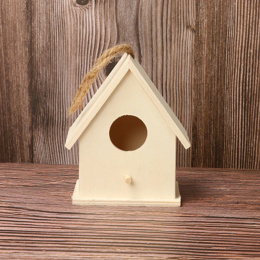 Creative Wall Mounted Wooden Outdoor Birdhouse Dox House Bird House Home Wall Mounted Bird Supplies For Indoor and Outdoor