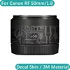 For Canon RF 50mm F1.8 STM Decal Skin Camera Lens Sticker Vinyl Wrap Anti-Scratch Film Protector Coat RF50 RF50mm 50 1.8 F/1.8 1