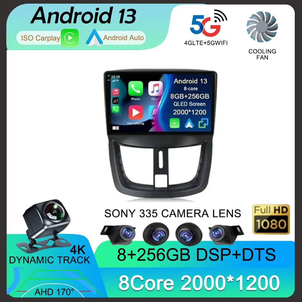 

Android 13 Carplay For Peugeot 207 CC 207CC 2006 2007 2008 2009 2010 2011- 2014 2015 Car Radio GPS Stereo Multimedia Player 2din