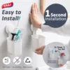 TAILI 1pcs Toothbrush Holder Suction Cup Wall Mounted Drill-Free for Bathroom Shower Electric Toothbrush Toothpaste Razor Holder 2