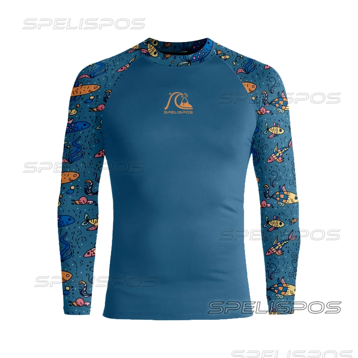 

Men Surfing Shirts Long Sleeve Tight Swimwear UV Protection Water Sports Swimming Floatsuit Diving Tops Wet Suit