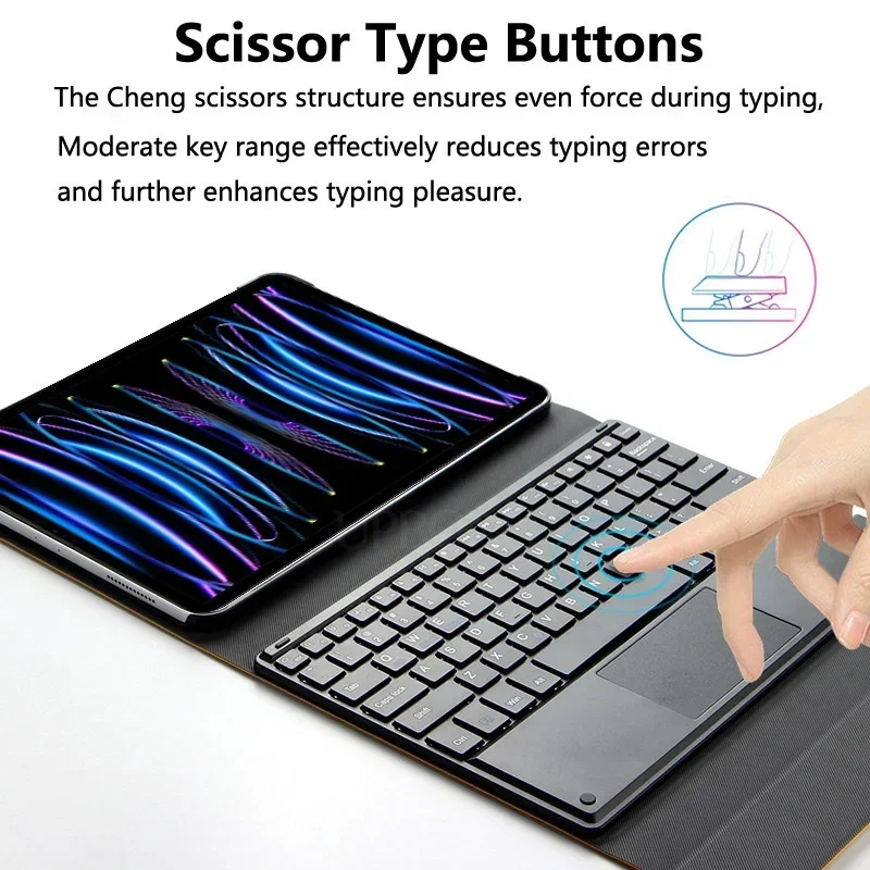 Wireless Bluetooth Touch Keyboard Case