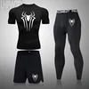 Men's Superhero Running Set Bodybuilding Sport T-Shirt Quick Dry Short Sleeve Compression Gym Suit Men Fitness Tight Rashgard 3