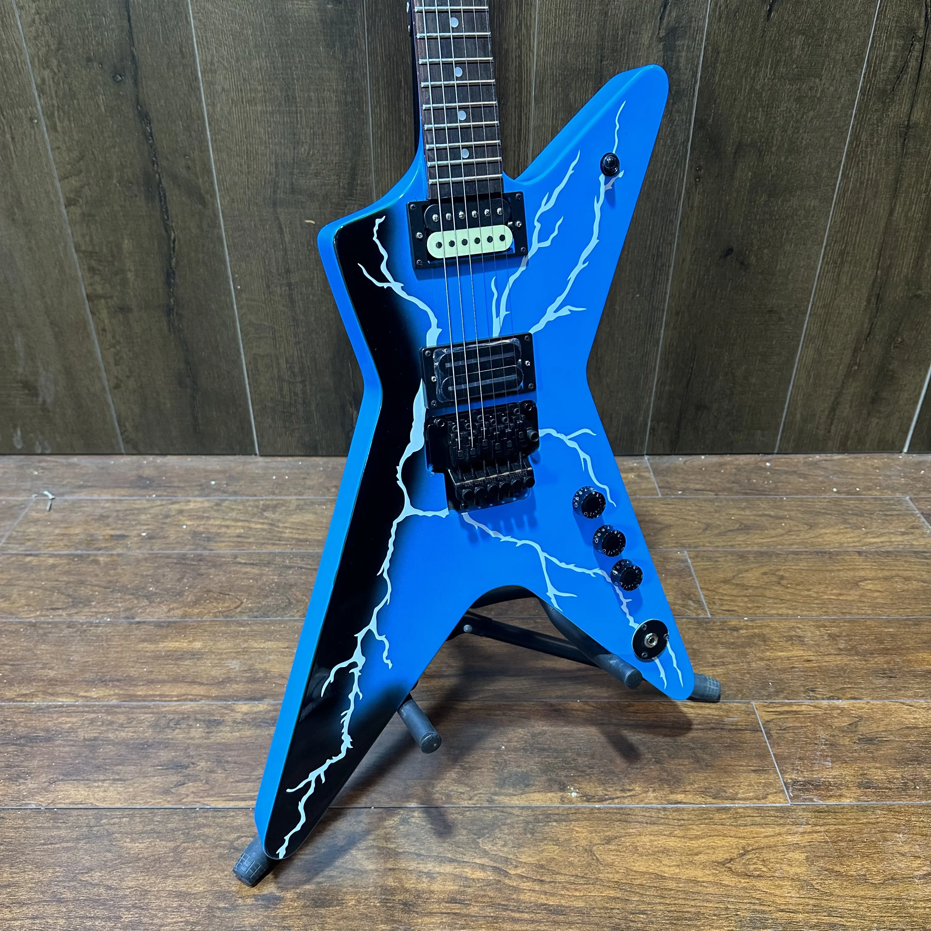

Dimebag электрическая гитара с прозрачными молниеносными болтами