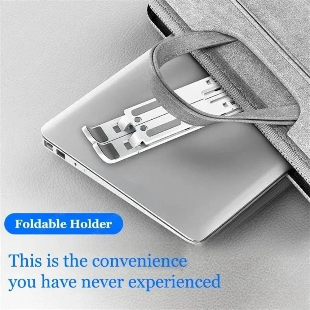 ABS 소재 접이식 노트북 스탠드 조절 가능한 노트북 브래킷 Macbook Air Pro 액세서리용 휴대용 홀더