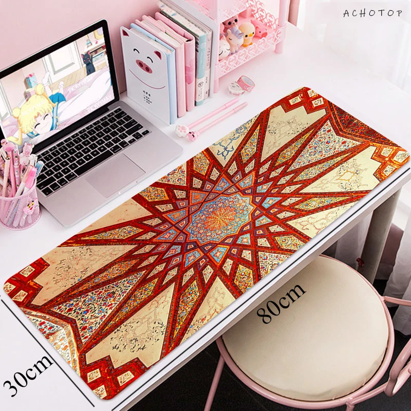 

80x30CM Art Persian carpet Large Gaming Keyboard Mouse Pad Computer Gamer Tablet Desk Mousepad with XL Office Mice Mats CS GO