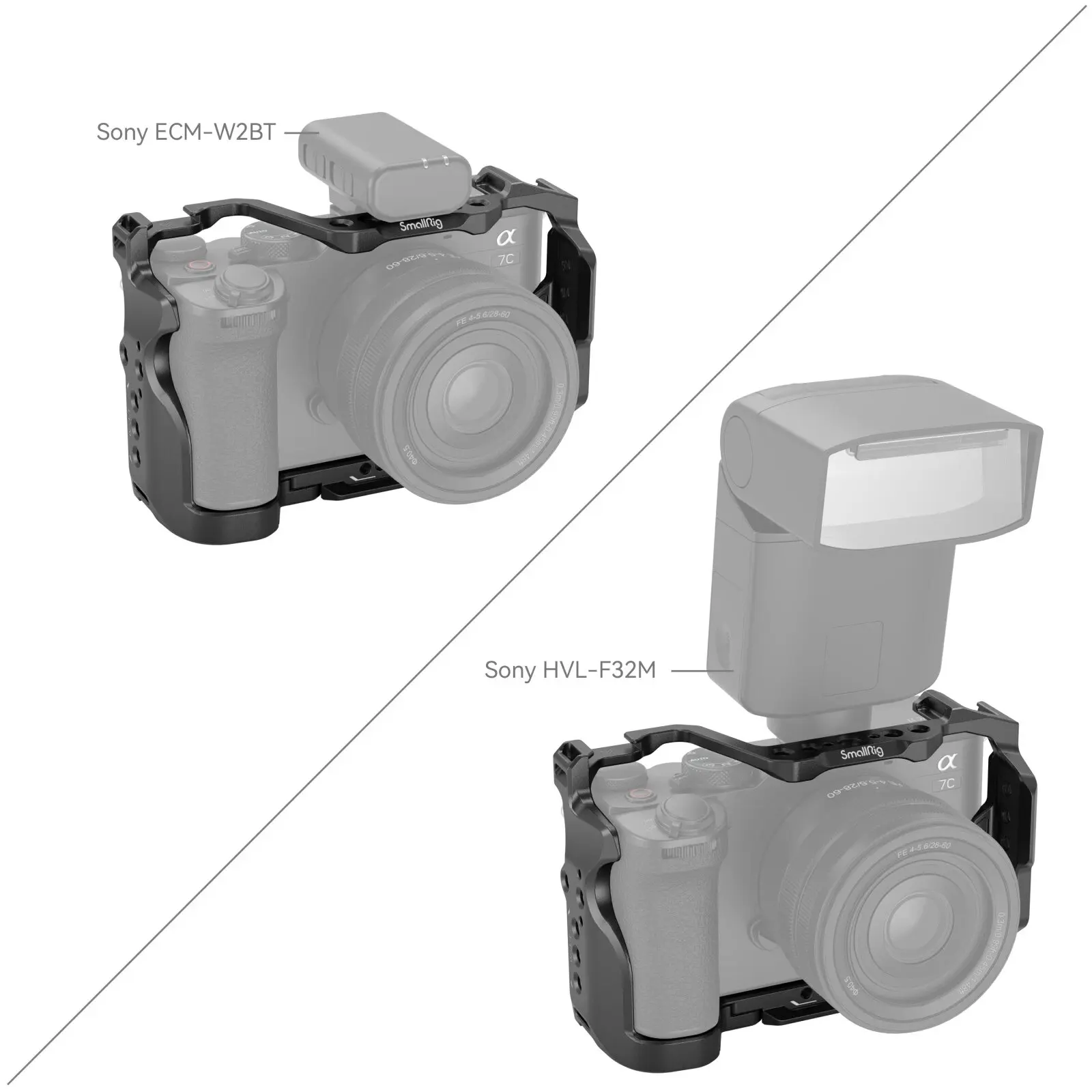 Smallrig Camera Cage Kit L-Shape Mount Viewfinder Eyecupfor Sony A7C2 A7CR Alpha
