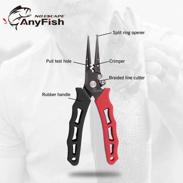 Fishing Pliers Saltwater Stainless Steel Multitool Hook Remover Braided Line  Cutting Split Ring Tool Gear Accessories - AliExpress