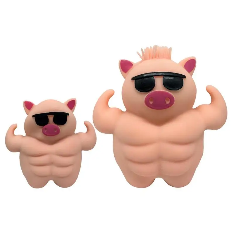 

Pig Squeeze Toy Mini Mochi Toys Novelty Sand-filled Muscle Pig Funny Pig Pinch Toy Sensory Stress Toy For Birthday Gifts