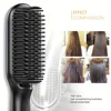 Ceramic Ionic Hair Straightener Brush Salon Fast Heating Hair Straightening Brush Anti-Scald Hair Beard Straightener Comb 5