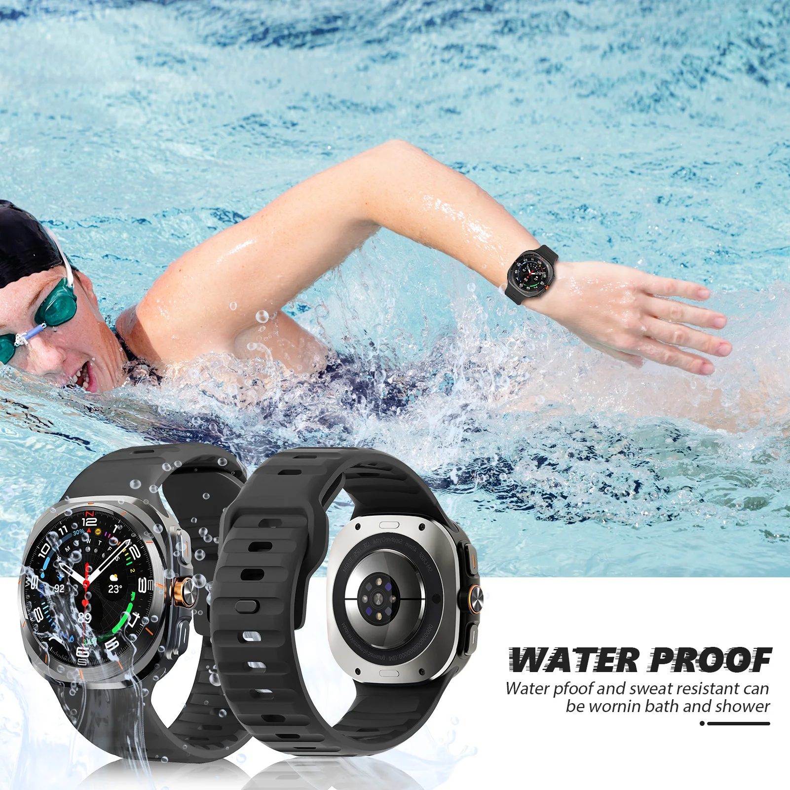 Rubber Sport Strap Wristband