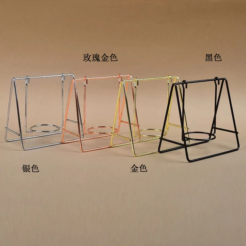 

Alloy swing crystal sphere ball pedestal holder display stand metal bracket