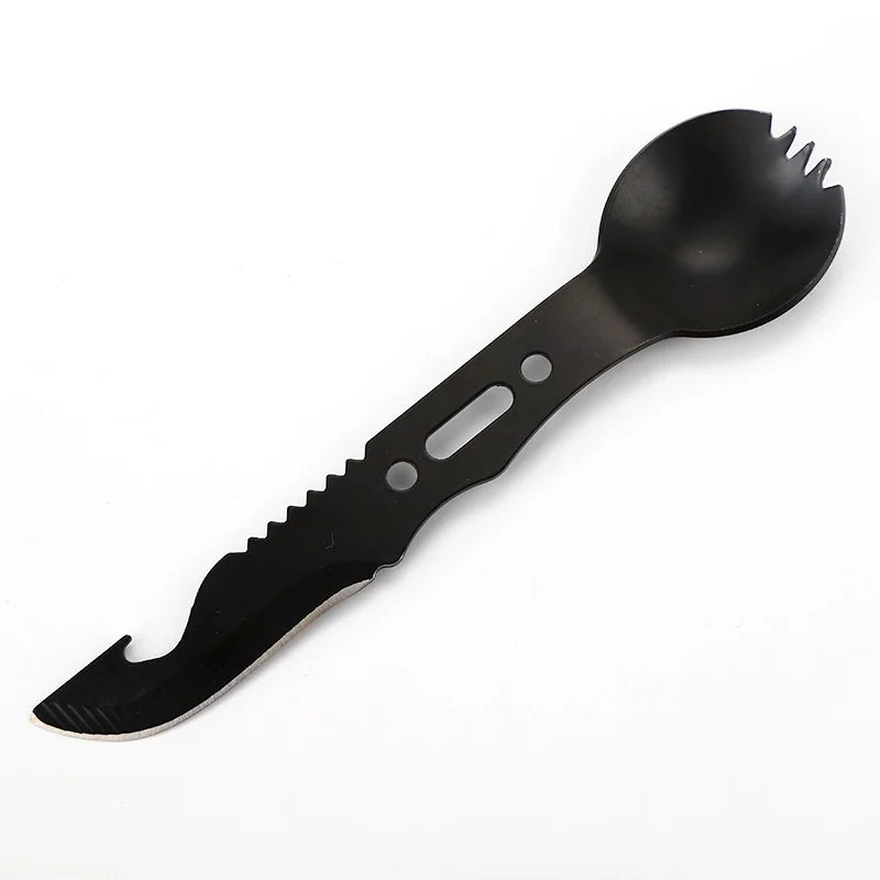 Camping Tableware Outdoor Stainless Steel Knife Fork Spoon Portable Multi-function Picnic Cutlery Outdoor Camping Equipment camping cutlery portable tableware portable cutlery