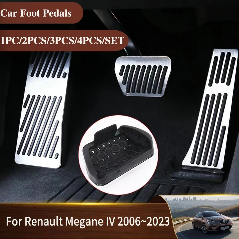 AT MT Car Foot Pedals car pedals stainless steel pedal cover For Renault Megane IV