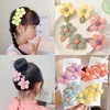 Korean Style Hair Clips Girls Cute Flowers Hair Accessories Candy Color Style Hair Clips Toddler Hair Wear Headdress 1