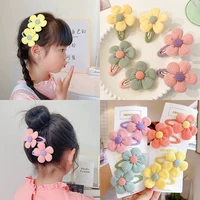 Korean Style Hair Clips Girls Cute Flowers Hair Accessories Candy Color Style Hair Clips Toddler Hair Wear Headdress 1