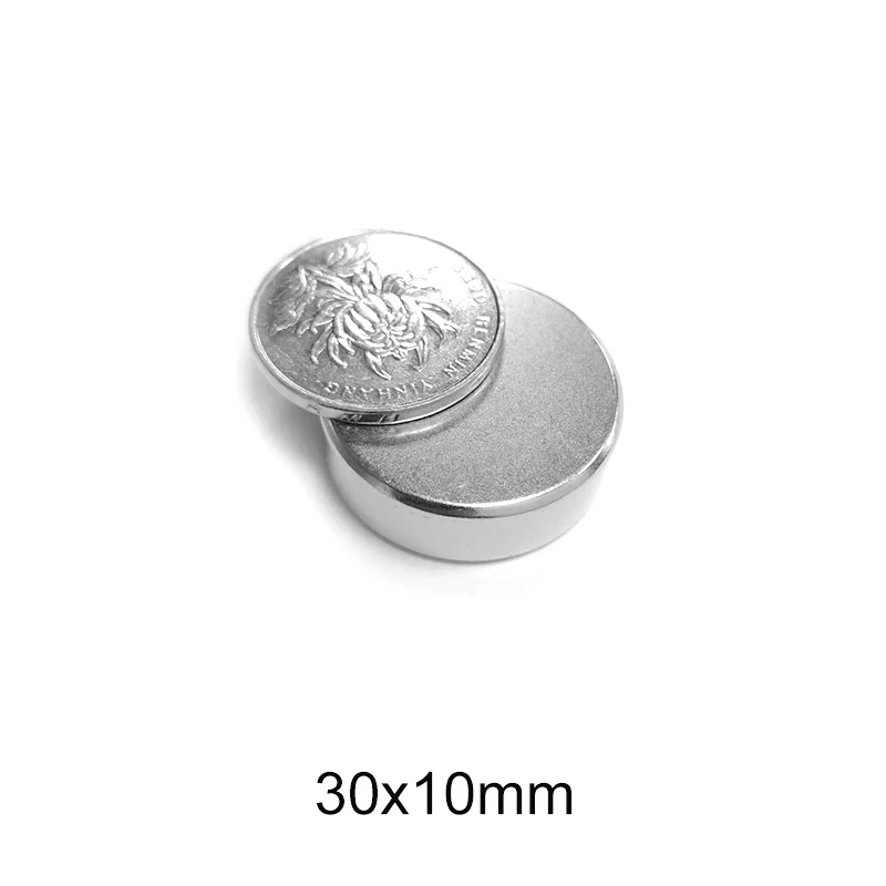 1/2/3/5PCS 30x10 mm Thick Circular N35 Neodymium Magnets D30x10mm Permanent NdFeB Magnetic 30*10 neodymium magnets,round magnets