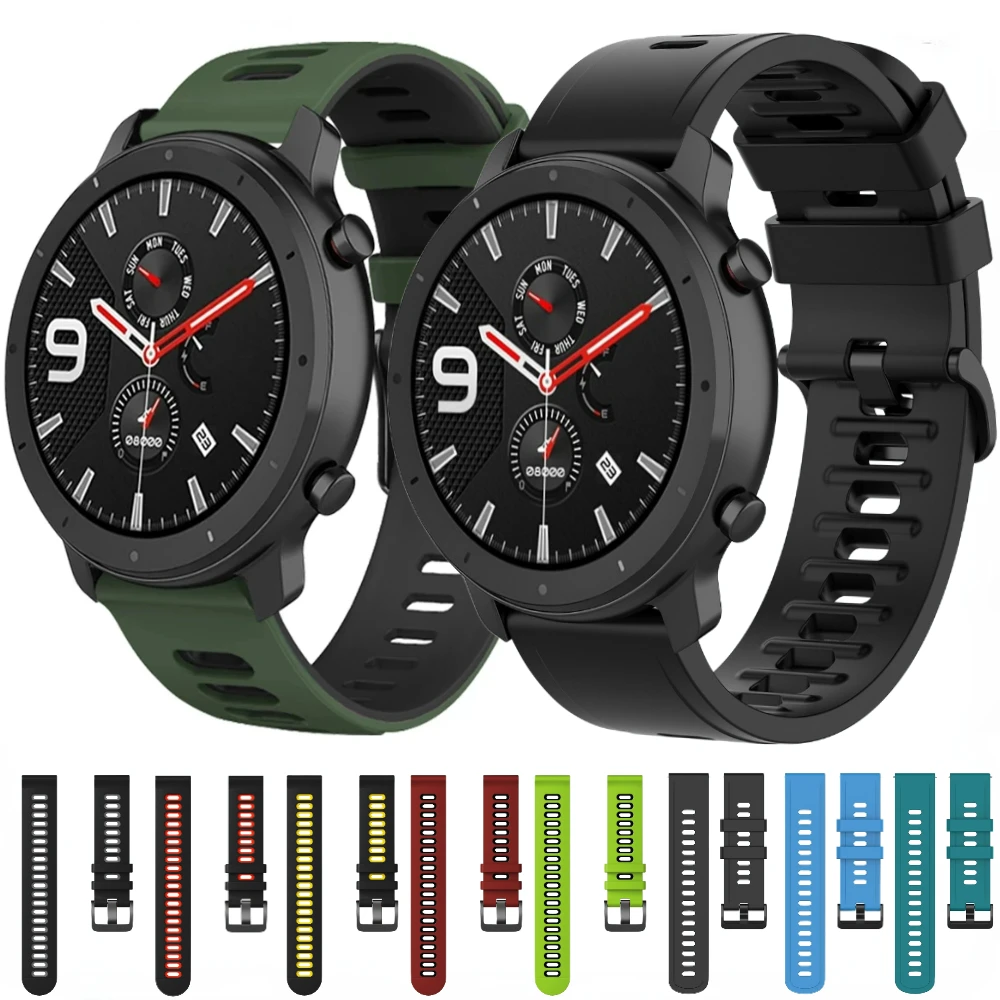 Versatile Silicone Watch Strap in Multiple Sizes