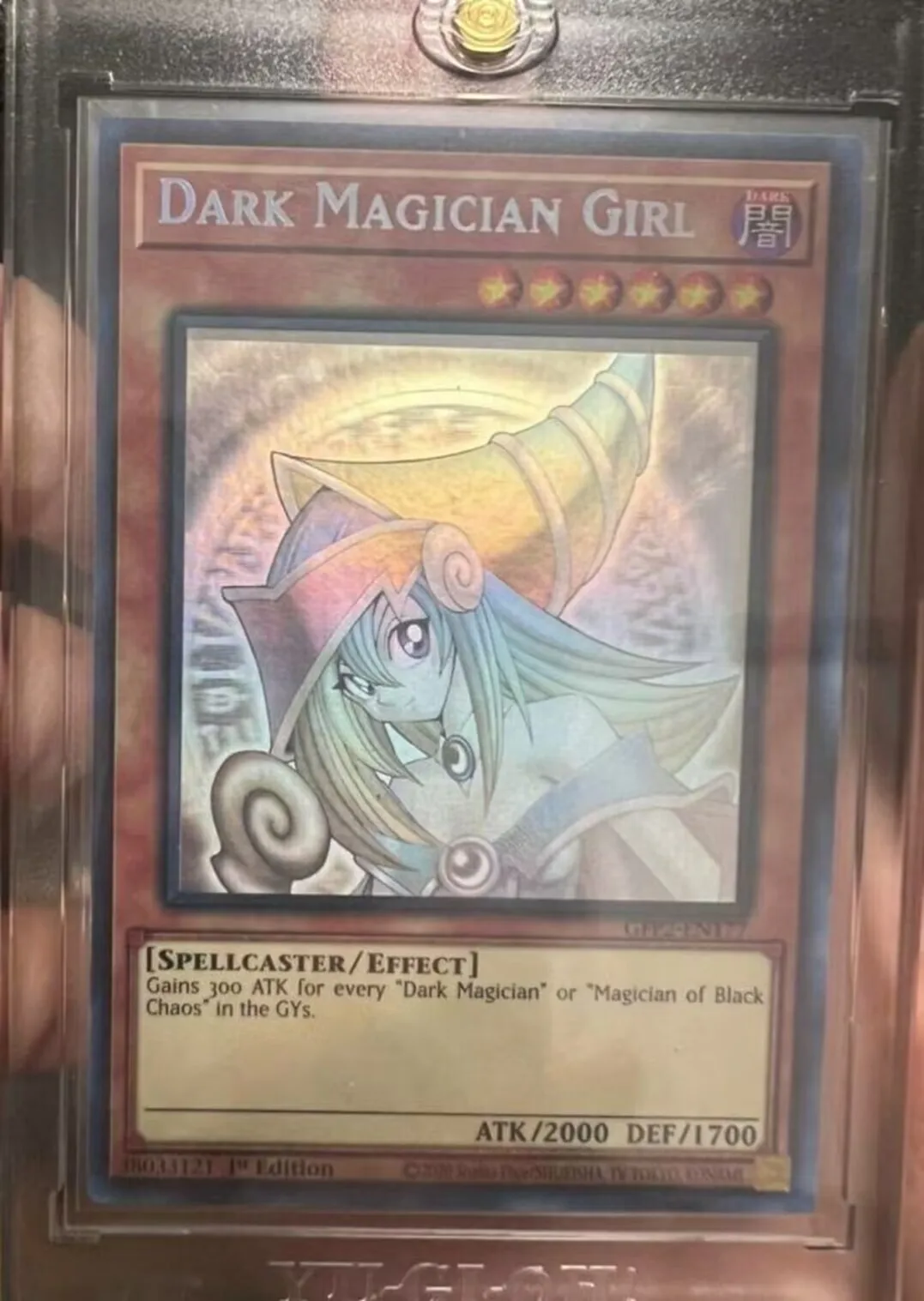 Duel Monsters Yugioh Konami Gfp2-En177 Dark Magician Girl Ghost Rare 1St Edition English Tcg Collection Mint Card