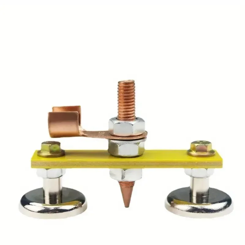ZEXEF Welding Magnet Double Head Magnetic Welding Bracket Mechanical Maintenance Grounding Clamp Iron Head Grounder