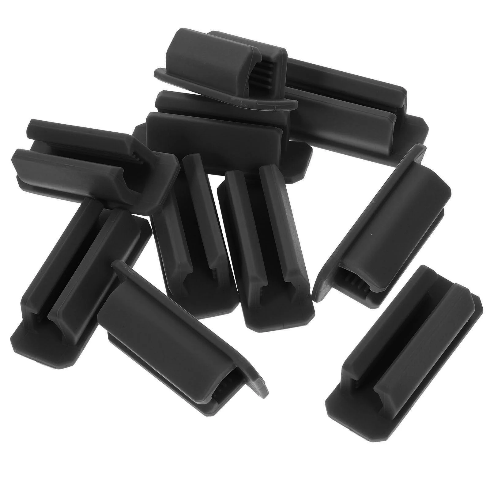 

10 Pcs Pens + Buckle Fixed School Stationery Silica Gel Desk Buckles Office Clamp Clip