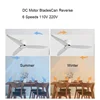 Ceiling Fan No Light 36 42 52 Inch DC Motor Remote Control Cooling Fans Lamp Low Floor Ceiling Fan White Black Color FAN 4