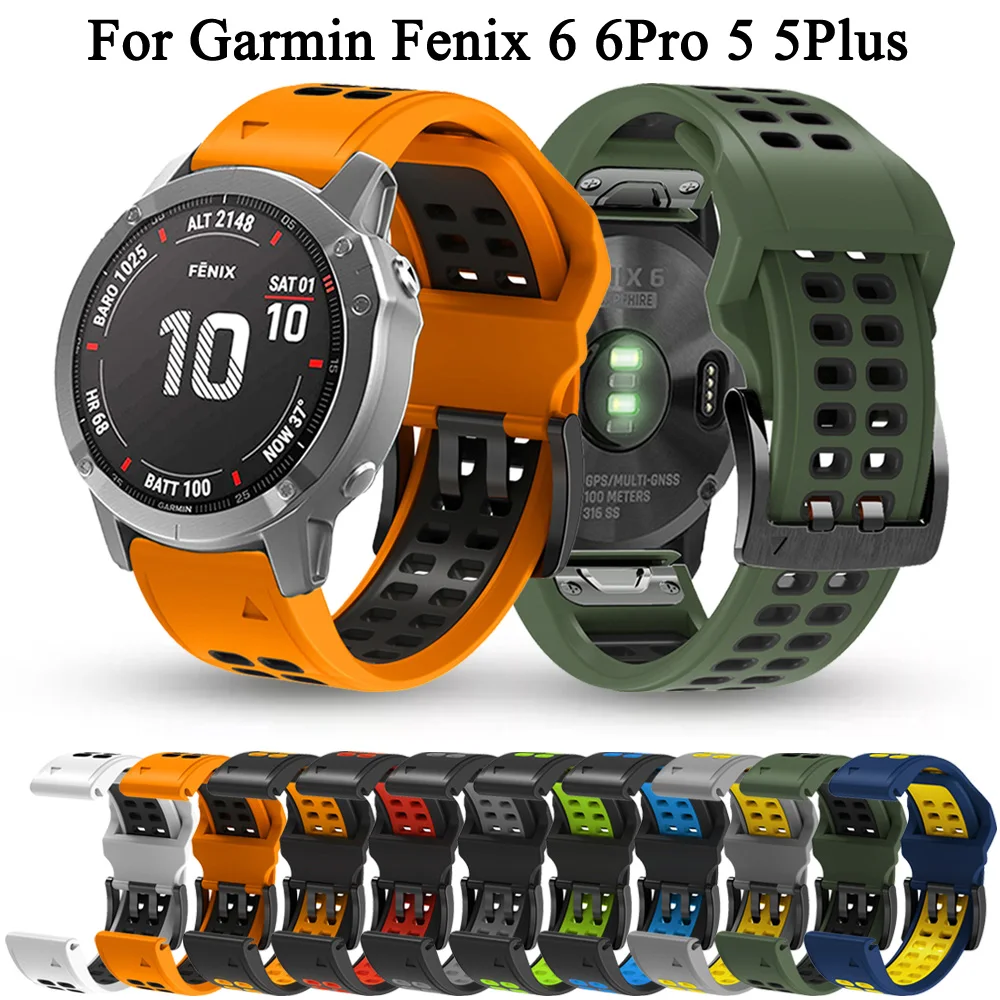 

22MM Bracelet Silicone Straps Band For Garmin Fenix 6 Pro 5 Plus 945 935 Smartwatch Quick Release Wristband Fenix6 Fenix5 Correa