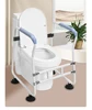 Best Sale Disabled Elderly Care Toilet Stand Height Adjustable Safety Frame Rail Bathroom Toilet Chair Handrail Armrest 5