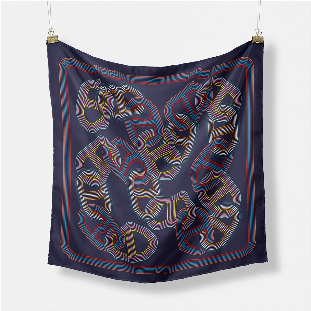 Fashion Women Scarves 100 Twill Silk Scarf Small Square Scarves Brand